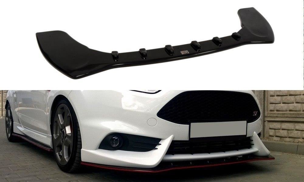 Front Ansatz für Ford Fiesta ST Mk7 FL (Mit Maxton Design Stoßstange) Carbon Look