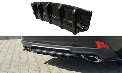 Diffusor Heck Ansatz für Lexus IS Mk3 Facelift T Carbon Look