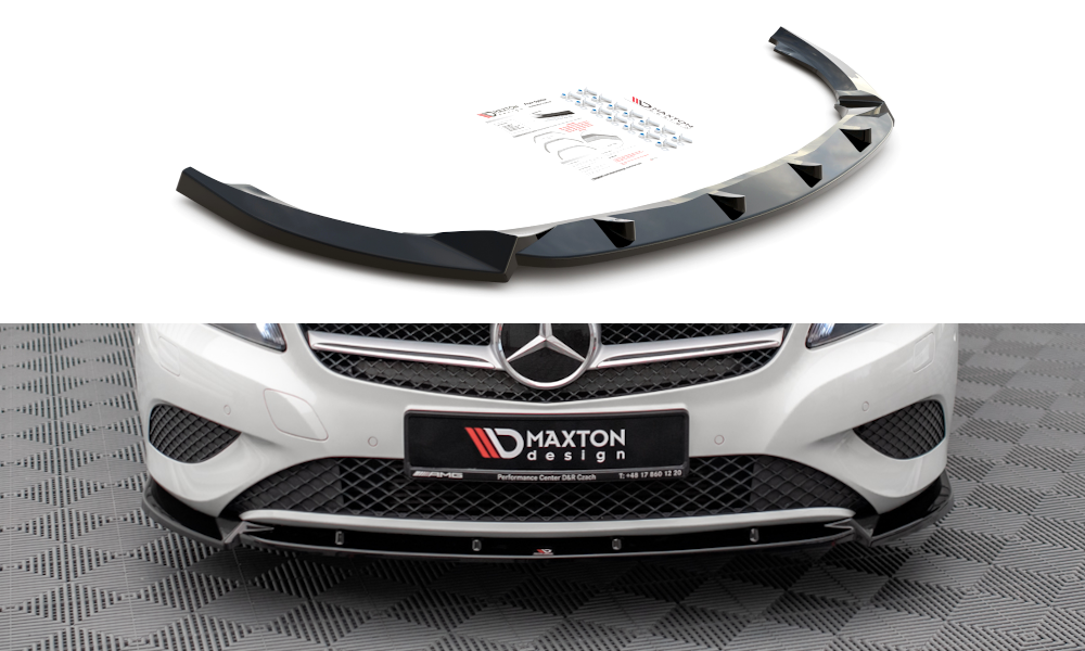 Front Ansatz V.1 für Mercedes-Benz A W176 schwarz matt