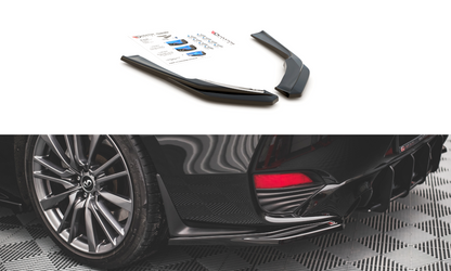 Heck Ansatz Flaps Diffusor für Infiniti Q60 S Mk2 Carbon Look