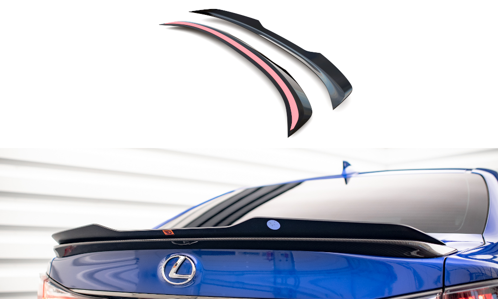 Spoiler CAP für Lexus GS F Mk4 Facelift schwarz matt