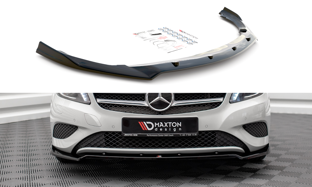 Front Ansatz V.2 für Mercedes-Benz A W176 schwarz matt