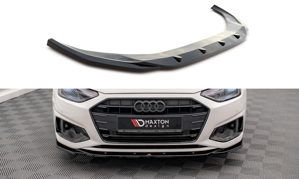 Front Ansatz V.2 für Audi A4 B9 Facelift schwarz matt