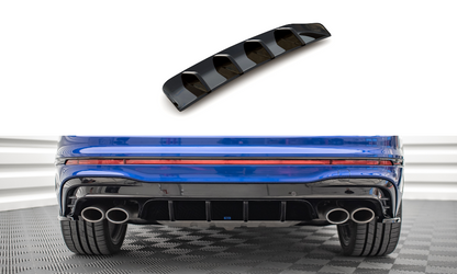 Diffusor Heck Ansatz für Volkswagen Tiguan R Mk2 Facelift Carbon Look