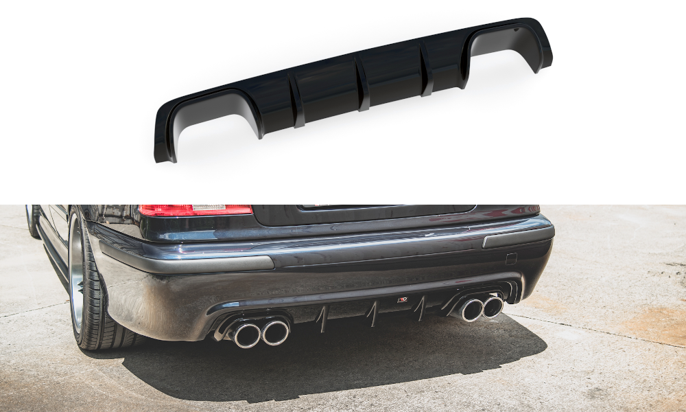 Diffusor Heck Ansatz für BMW M5 E39 schwarz matt