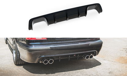 Diffusor Heck Ansatz für BMW M5 E39 schwarz matt