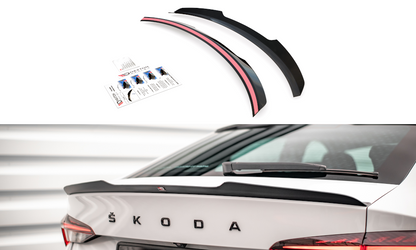 Spoiler CAP für Skoda Octavia Liftback Mk4 Carbon Look