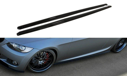 Seitenschweller Ansatz für BMW 3er E92 M Paket schwarz Hochglanz