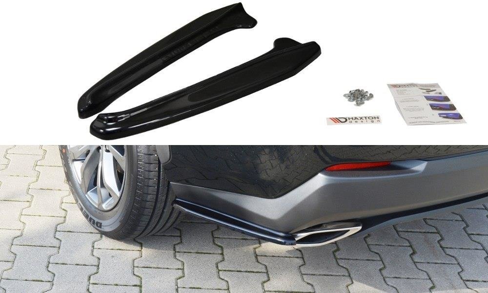 Heck Ansatz Flaps Diffusor für Lexus NX Mk1 T Carbon Look