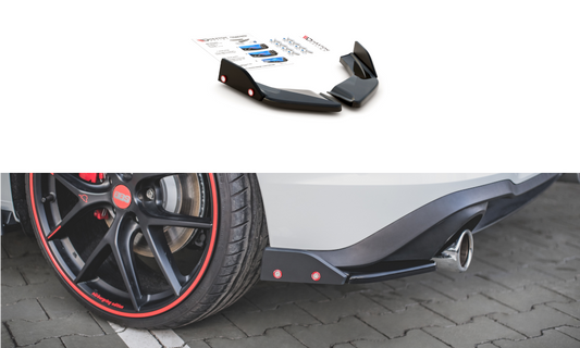 Heck Ansatz Flaps Diffusor +Flaps für V.2 Volkswagen Golf 8 GTI