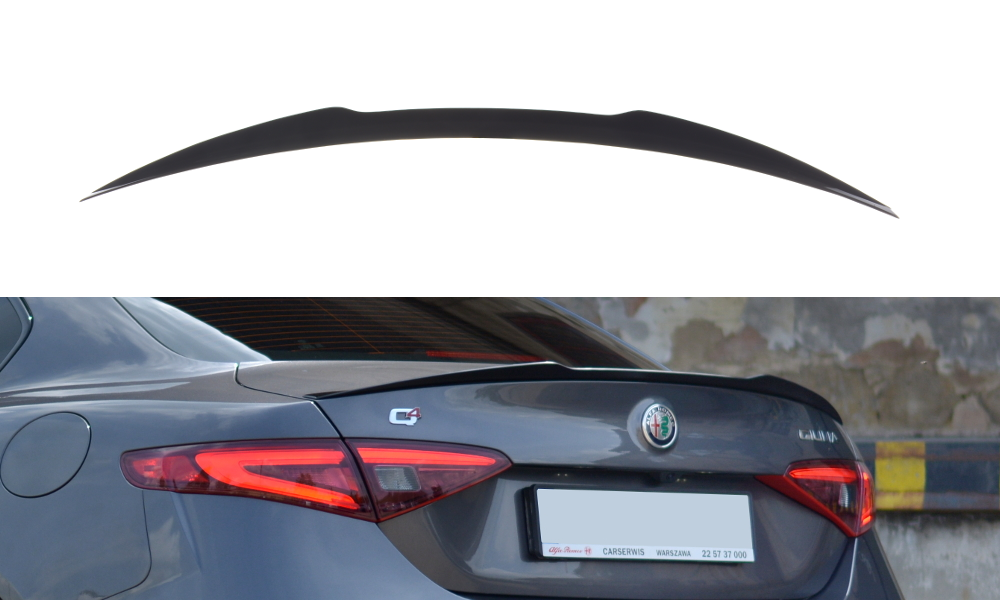 Spoiler CAP für ALFA ROMEO GIULIA VELOCE Carbon Look