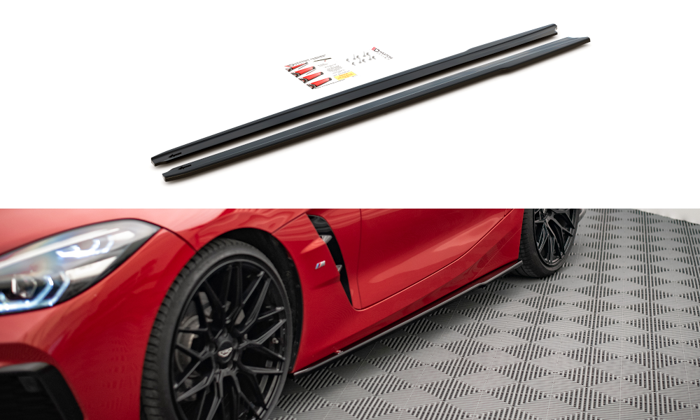 Seitenschweller Ansatz für BMW Z4 M-Paket G29 schwarz matt