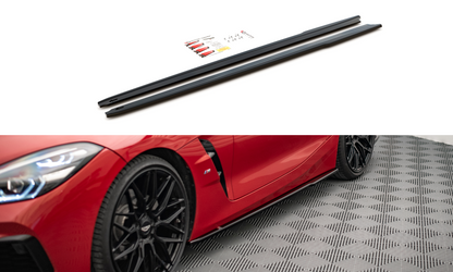Seitenschweller Ansatz für BMW Z4 M-Paket G29 schwarz matt