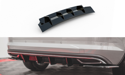 Diffusor Heck Ansatz für Skoda Kodiaq Mk1 Sportline schwarz matt