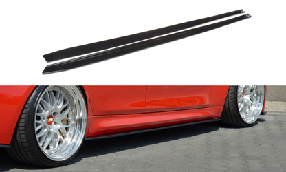 Seitenschweller Ansatz für V.1 für BMW M3 F80 schwarz Hochglanz