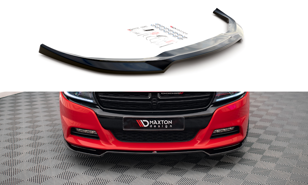 Front Ansatz V.2 für Dodge Charger RT Mk7 Facelift schwarz Hochglanz