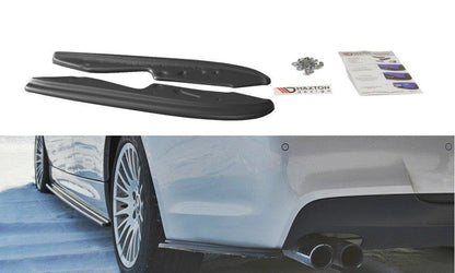 Heck Ansatz Flaps Diffusor für BMW 3er E90 M Paket schwarz matt