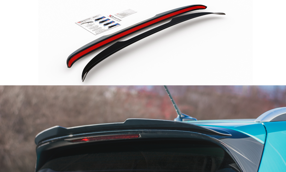 Spoiler CAP für Volkswagen T-Cross schwarz matt