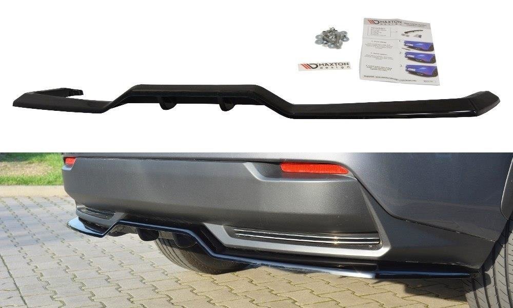 Mittlerer Diffusor Heck Ansatz für Lexus NX Mk1 H DTM LOOK Carbon Look