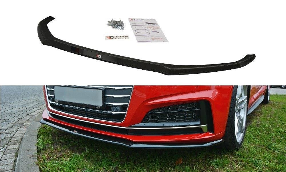 Front Ansatz V.2 für Audi A5 F5 S-Line schwarz Hochglanz