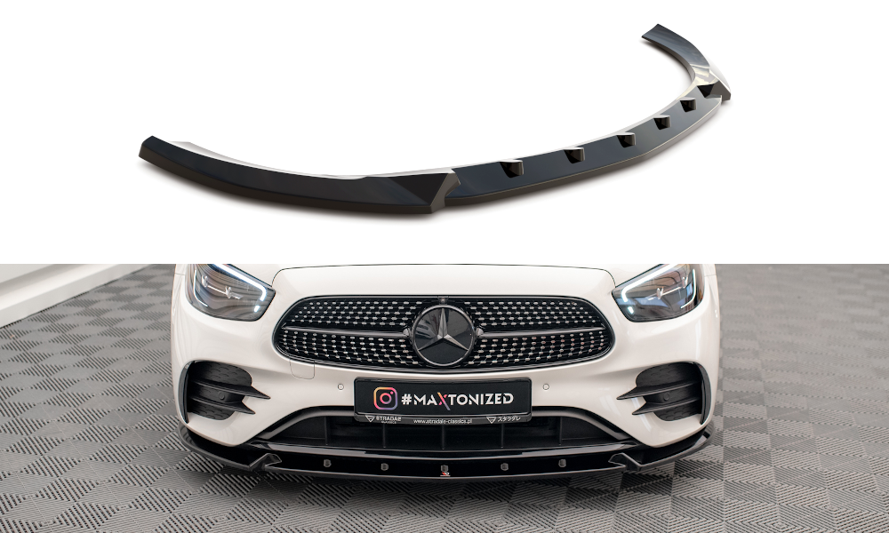 Front Ansatz V.2 für Mercedes-Benz E AMG-Line W213 Facelift schwarz matt