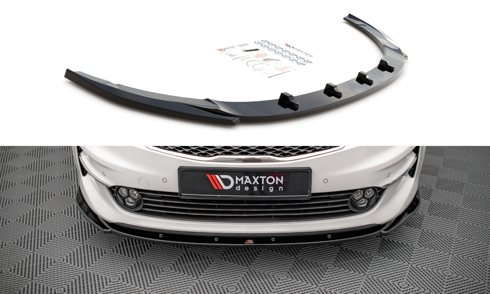 Front Ansatz V.2 für Kia Optima Mk4 schwarz Hochglanz