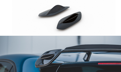 Spoiler Seitenerweiterungen Mercedes A35 AMG  Hatchback W177  schwarz matt