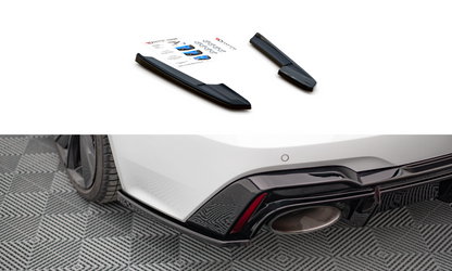 Heck Ansatz Flaps Diffusor V.2 für Audi RS6 C8 / RS7 C8 Carbon Look