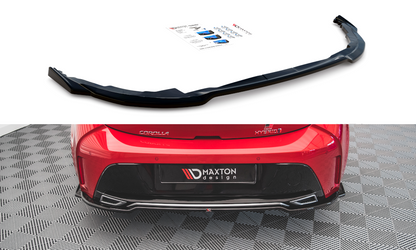 Mittlerer Diffusor Heck Ansatz für Toyota Corolla GR Sport Hatchback XII schwarz Hochglanz