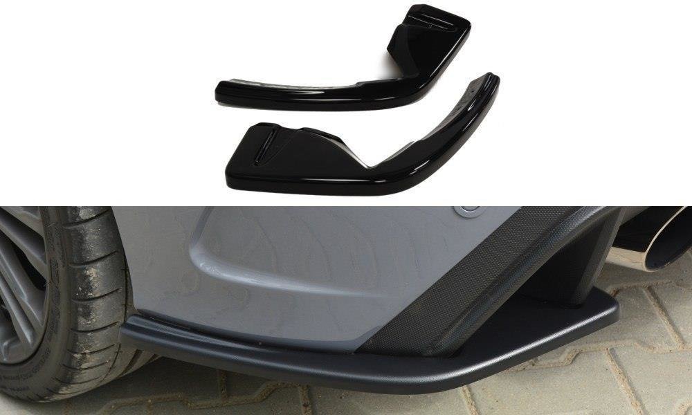 Heck Ansatz Flaps Diffusor für FORD FOCUS 3 RS Carbon Look