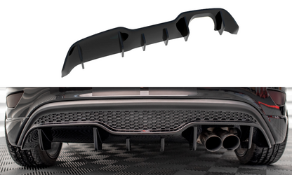 Diffusor Heck Ansatz für Ford Fiesta ST (5-Türige version) Mk7 Facelift Carbon Look