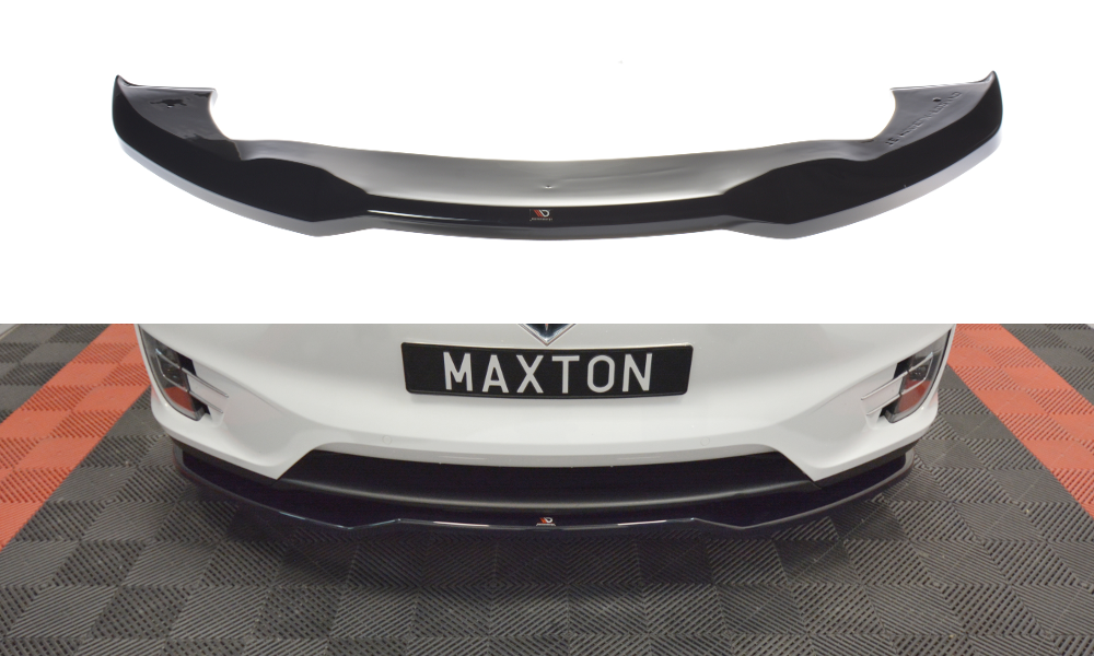 Front Ansatz V.2 für TESLA MODEL X schwarz matt