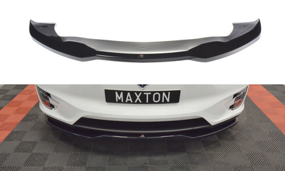 Front Ansatz V.2 für TESLA MODEL X schwarz matt