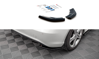 Heck Ansatz Flaps Diffusor V.2 für Mercedes-Benz A W176 schwarz matt