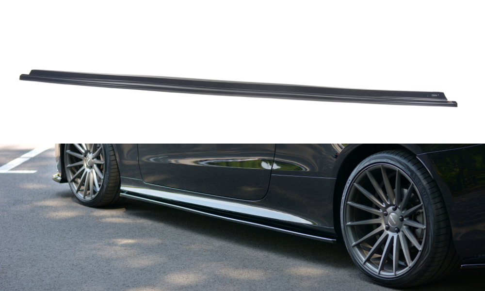 Seitenschweller Ansatz für Mercedes-Benz E-Klasse W213 Coupe (C238) AMG-Line schwarz Hochglanz