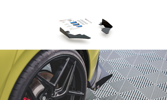 Hintere Seiten Flaps für Volkswagen Golf 8 GTI Clubsport schwarz Hochglanz