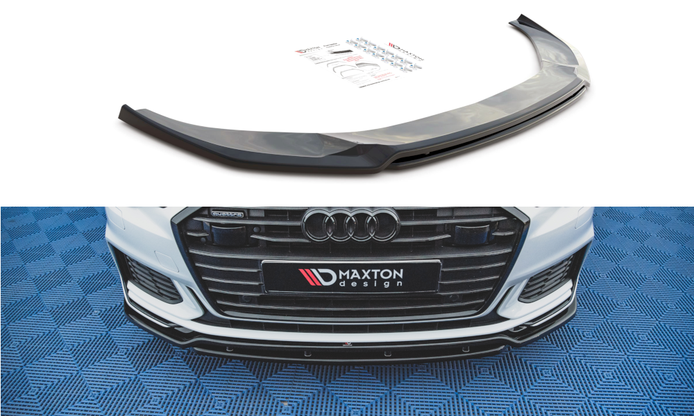 Front Ansatz V.3 für Audi A6 S-Line / S6 C8  schwarz matt