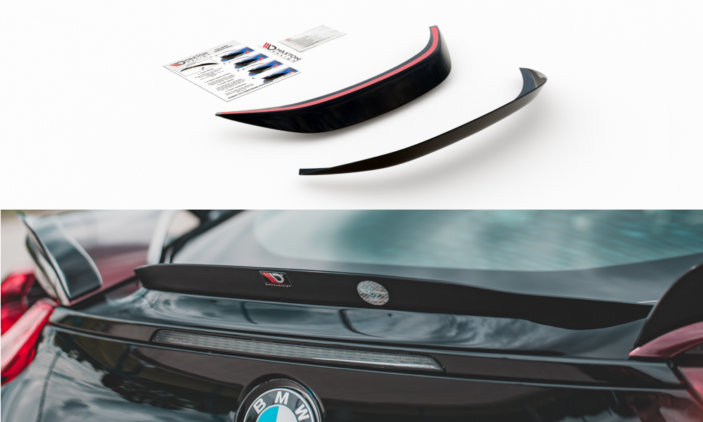 Zentrale Spoiler CAP für BMW i8 schwarz Hochglanz