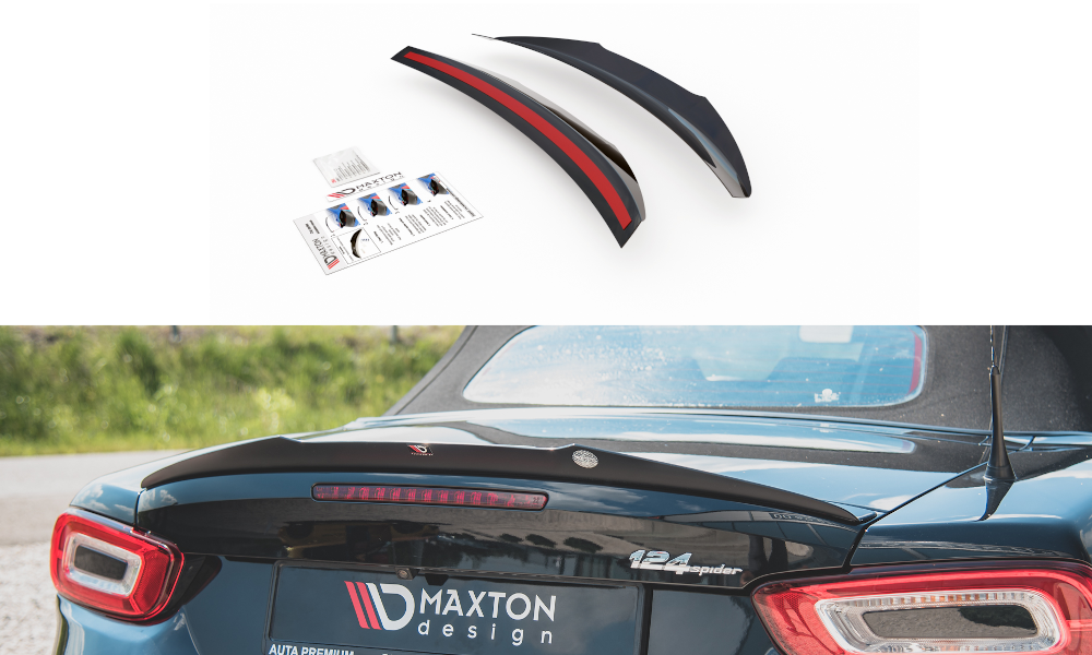 Spoiler CAP für Fiat 124 Spider Abarth schwarz Hochglanz