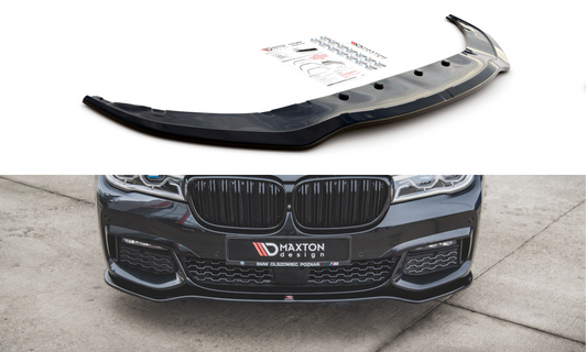 Front Ansatz V.1 für BMW 7 M-Paket G11 schwarz matt