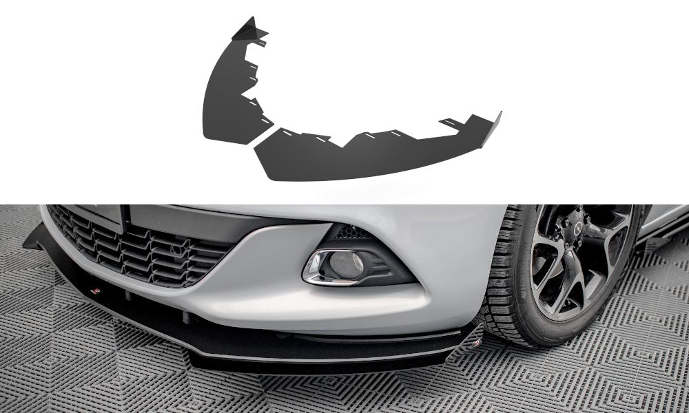 Front Flaps Opel Astra GTC OPC-Line J schwarz Hochglanz