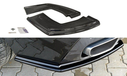Heck Ansatz Flaps Diffusor für BMW X6 F16 M Paket Carbon Look