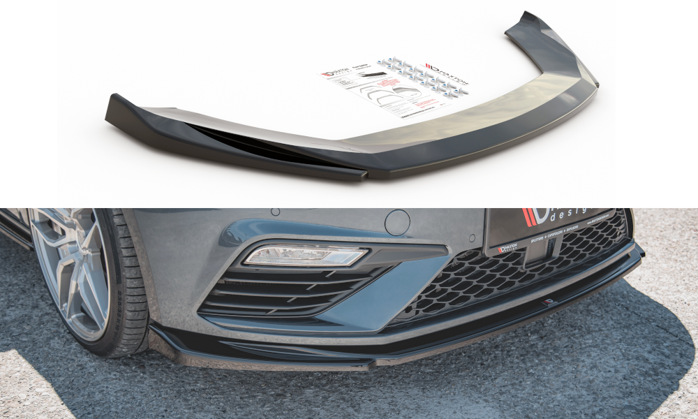 Front Ansatz V.5 für Seat Leon Cupra / FR Mk3 FL Carbon Look