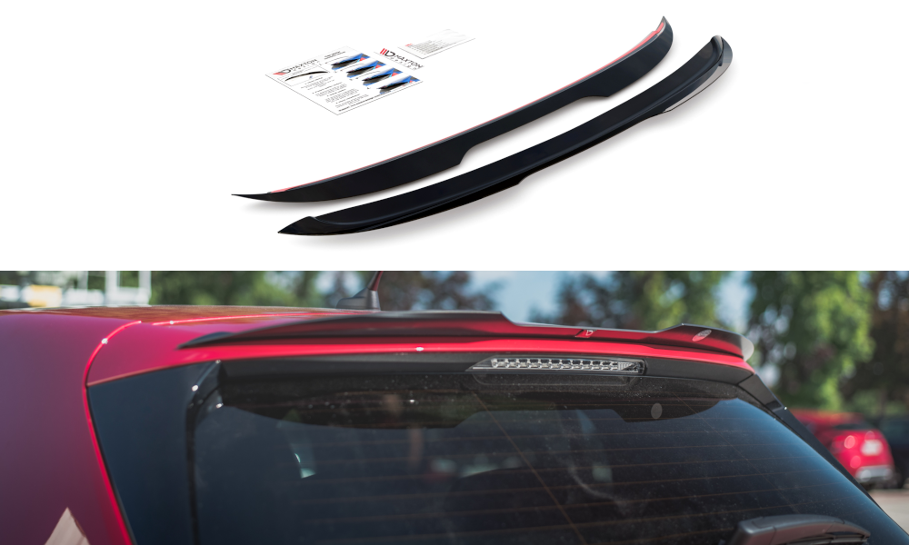 Spoiler CAP für Peugeot 308 GT Mk2 Facelift schwarz matt