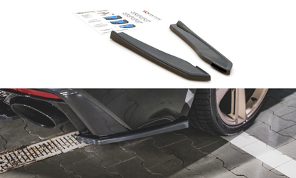 Heck Ansatz Flaps Diffusor für Audi RS5 F5 Facelift Carbon Look