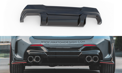 Diffusor Heck Ansatz V.2 für BMW 1er F40 M-Paket/ M135i schwarz matt