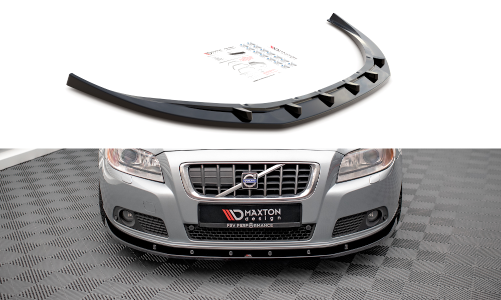 Front Ansatz V.1 für Volvo V70 Mk3 schwarz matt