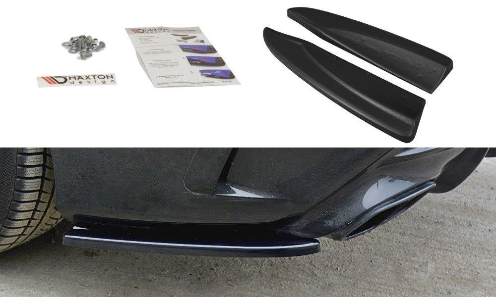 Heck Ansatz Flaps Diffusor für Mercedes CLA A45 AMG C117 Facelift schwarz matt