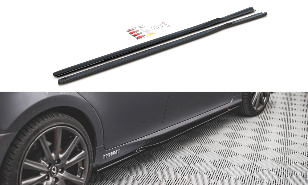 Seitenschweller Ansatz für Lexus GS F Sport Mk4(L10) schwarz matt