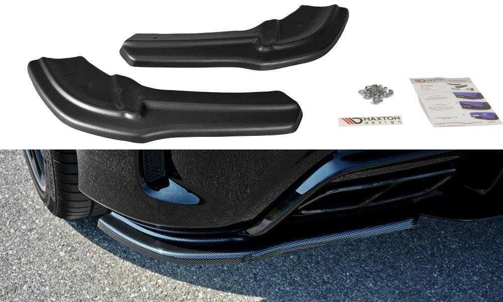 Heck Ansatz Flaps Diffusor für Mercedes A W176 AMG Facelift schwarz matt